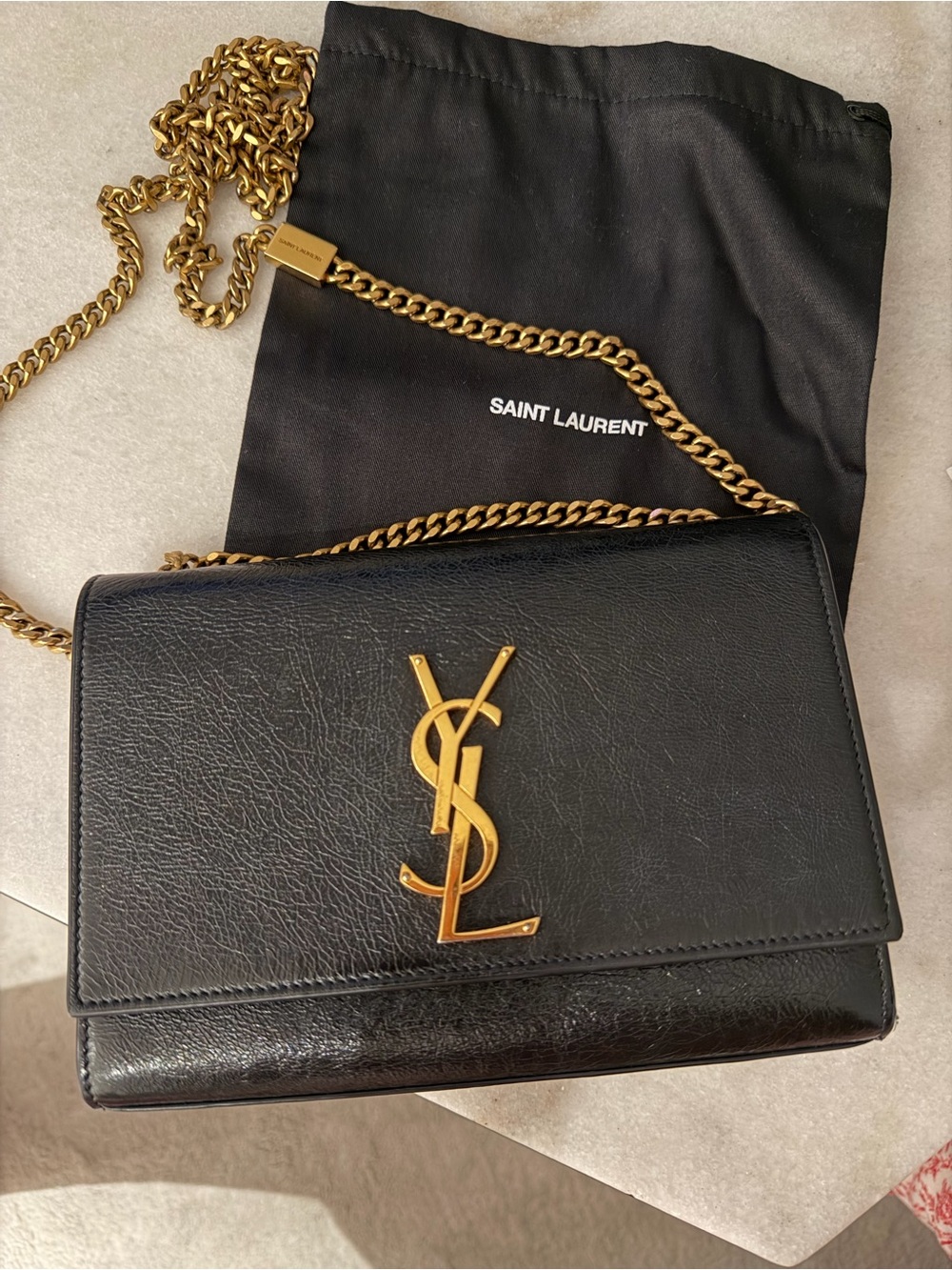 Kate Saint Laurent Black Leather